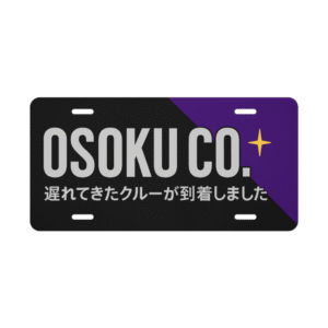 Osoku Limited Vanity Plate Testing